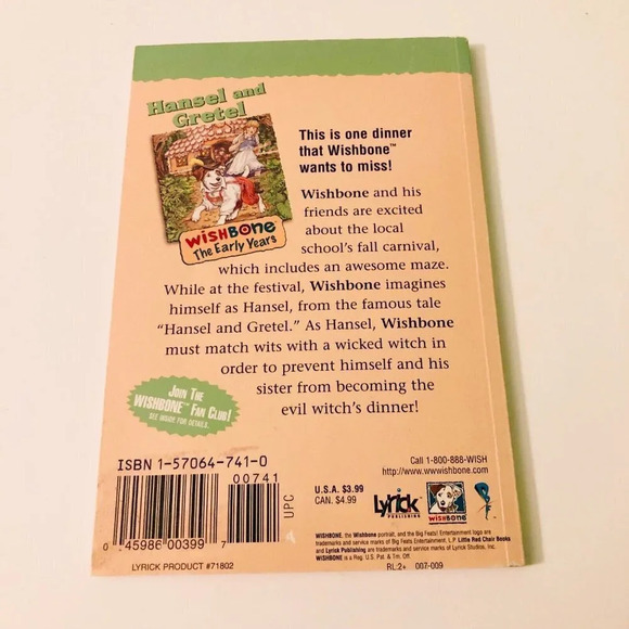 1999 Wishbone Series The Early Years Hansel and Gretel by Vivian Sathre Book - Picture 2 of 16